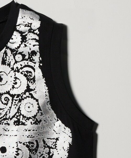 BEAUTY&YOUTH UNITED ARROWS / ビューティー&ユース ユナイテッドアローズ カットソー | 【WEB限定】グリッタートロンプルイユ ノースリーブTシャツ | 詳細17