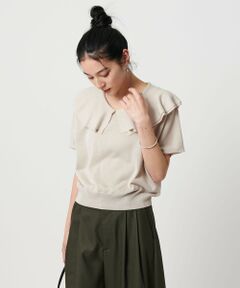 BEAUTY&YOUTH UNITED ARROWS / ビューティー&ユース ユナイテッドアローズ ニット・セーター | 【WEB限定】フリルカラー ニットプルオーバー -ウォッシャブル-