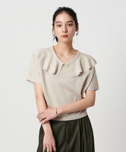 BEAUTY&YOUTH UNITED ARROWS / ビューティー&ユース ユナイテッドアローズ ニット・セーター | 【WEB限定】フリルカラー ニットプルオーバー -ウォッシャブル- | 詳細8