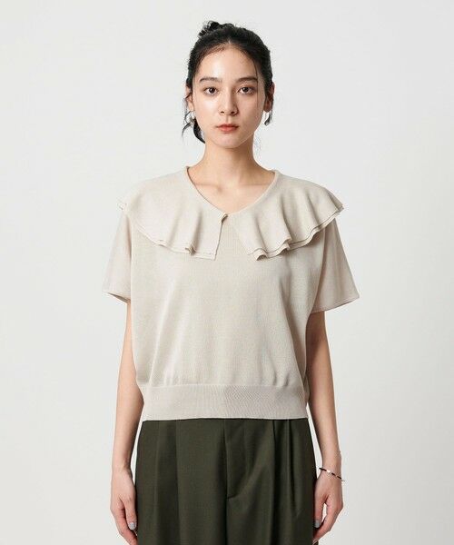 BEAUTY&YOUTH UNITED ARROWS / ビューティー&ユース ユナイテッドアローズ ニット・セーター | 【WEB限定】フリルカラー ニットプルオーバー -ウォッシャブル- | 詳細12