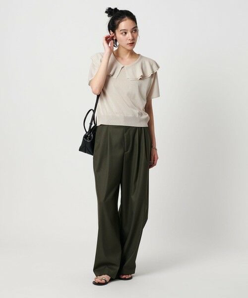 BEAUTY&YOUTH UNITED ARROWS / ビューティー&ユース ユナイテッドアローズ ニット・セーター | 【WEB限定】フリルカラー ニットプルオーバー -ウォッシャブル- | 詳細10