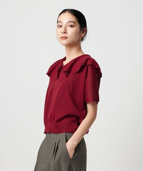 BEAUTY&YOUTH UNITED ARROWS / ビューティー&ユース ユナイテッドアローズ ニット・セーター | 【WEB限定】フリルカラー ニットプルオーバー -ウォッシャブル- | 詳細22