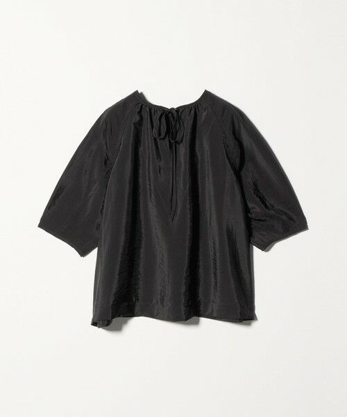 新品未使用　yori ヨリ　バックリボンショートスリーブニット　ブラック　36 ミラノリブボーダーショートニット | all item| yori