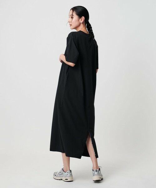 BEAUTY & YOUTH UNITED ARROWS/ビューティー&ユース ユナイテッドアローズ 【別注】<THOUSAND MILE>ハーフスリーブワンピース UVカット/はっ水 BLACK FREE BEAUTY & YOUTH UNITED ARROWS/ビューティー&ユース ユナイテッドアローズ 【別注】<THOUSAND MILE>ハーフスリーブワンピース UVカット/はっ水 BLACK FREE