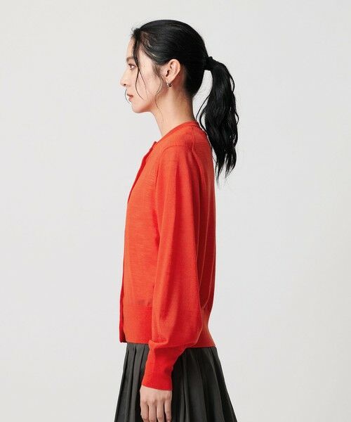 beauty &youth カーディガン WEB限定 WARDROBE SMART】ダブルニット カーディガン