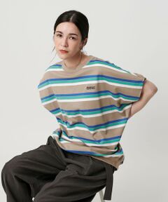 BEAUTY&YOUTH UNITED ARROWS / ビューティー&ユース ユナイテッドアローズ Tシャツ | ＜Americana＞マルチボーダー スリーブレス トップス/ベージュ