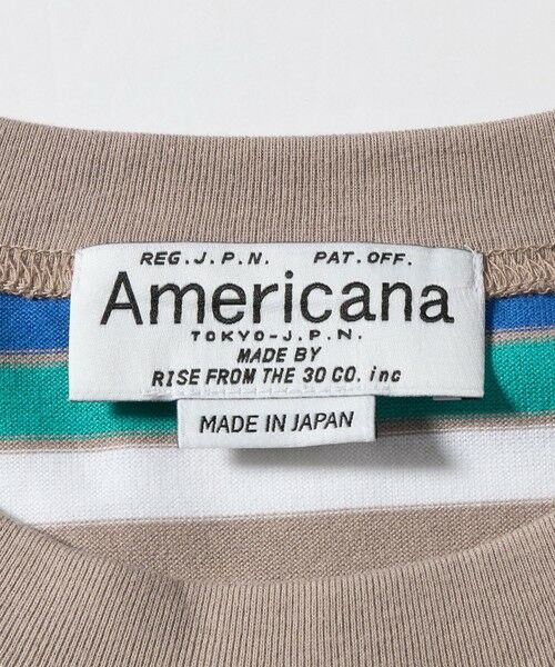 BEAUTY&YOUTH UNITED ARROWS / ビューティー&ユース ユナイテッドアローズ Tシャツ | ＜Americana＞マルチボーダー スリーブレス トップス/ベージュ | 詳細15