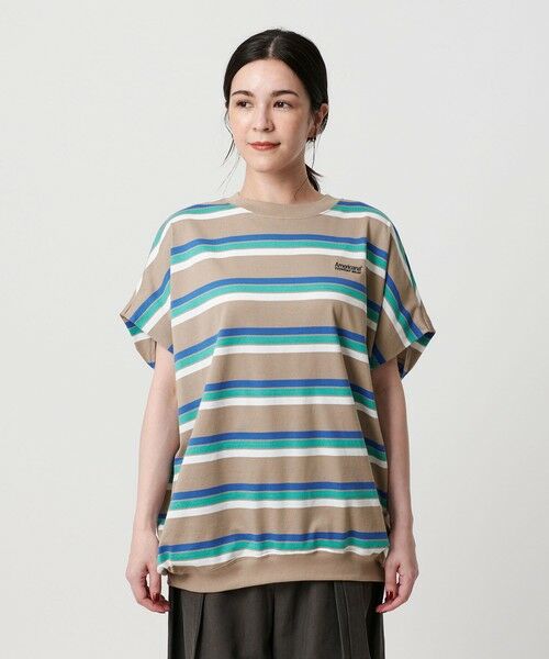 BEAUTY&YOUTH UNITED ARROWS / ビューティー&ユース ユナイテッドアローズ Tシャツ | ＜Americana＞マルチボーダー スリーブレス トップス/ベージュ | 詳細4