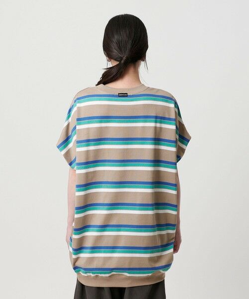 BEAUTY&YOUTH UNITED ARROWS / ビューティー&ユース ユナイテッドアローズ Tシャツ | ＜Americana＞マルチボーダー スリーブレス トップス/ベージュ | 詳細6