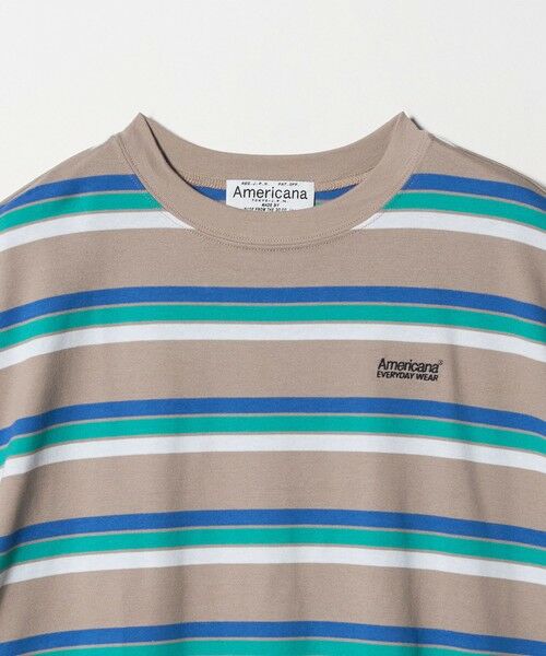 BEAUTY&YOUTH UNITED ARROWS / ビューティー&ユース ユナイテッドアローズ Tシャツ | ＜Americana＞マルチボーダー スリーブレス トップス/ベージュ | 詳細9