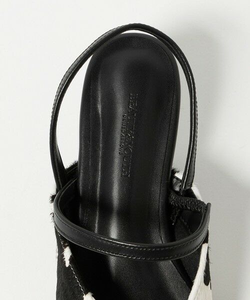 BEAUTY&YOUTH UNITED ARROWS / ビューティー&ユース ユナイテッドアローズ サンダル | ヘアー×レザー コンビ フラットシューズ | 詳細10