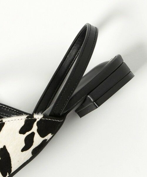BEAUTY&YOUTH UNITED ARROWS / ビューティー&ユース ユナイテッドアローズ サンダル | ヘアー×レザー コンビ フラットシューズ | 詳細12
