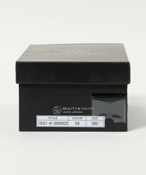 BEAUTY&YOUTH UNITED ARROWS / ビューティー&ユース ユナイテッドアローズ サンダル | ヘアー×レザー コンビ フラットシューズ | 詳細14