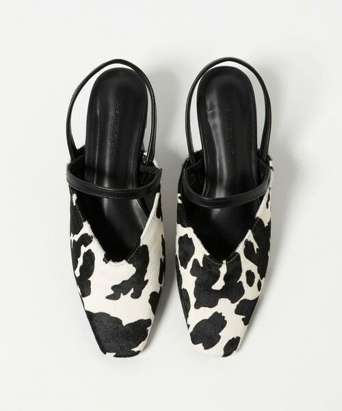 BEAUTY&YOUTH UNITED ARROWS / ビューティー&ユース ユナイテッドアローズ サンダル | ヘアー×レザー コンビ フラットシューズ | 詳細6