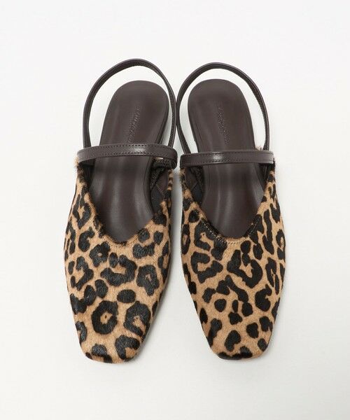 BEAUTY&YOUTH UNITED ARROWS / ビューティー&ユース ユナイテッドアローズ サンダル | ヘアー×レザー コンビ フラットシューズ | 詳細18