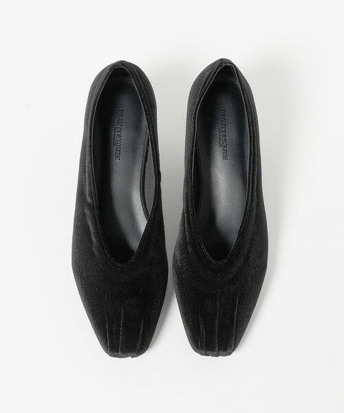 BEAUTY&YOUTH UNITED ARROWS / ビューティー&ユース ユナイテッドアローズ フラットシューズ | ギャザートゥ ベルベット フラットシューズ | 詳細4