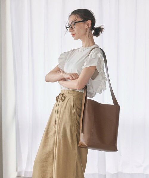 BEAUTY&YOUTH UNITED ARROWS / ビューティー&ユース ユナイテッドアローズ ショルダーバッグ | ソフト ワイドベルト ビッグ ショルダーバッグ 2 | 詳細24