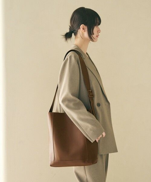 BEAUTY&YOUTH UNITED ARROWS / ビューティー&ユース ユナイテッドアローズ ショルダーバッグ | ソフト ワイドベルト ビッグ ショルダーバッグ 2 | 詳細20