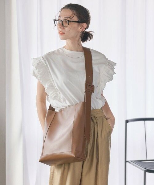 BEAUTY&YOUTH UNITED ARROWS / ビューティー&ユース ユナイテッドアローズ ショルダーバッグ | ソフト ワイドベルト ビッグ ショルダーバッグ 2 | 詳細21