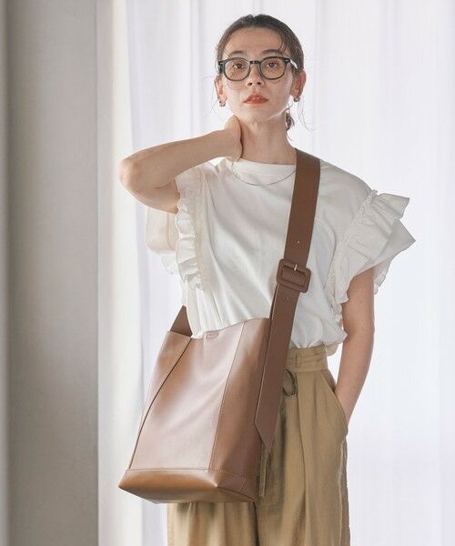 BEAUTY&YOUTH UNITED ARROWS / ビューティー&ユース ユナイテッドアローズ ショルダーバッグ | ソフト ワイドベルト ビッグ ショルダーバッグ 2 | 詳細22