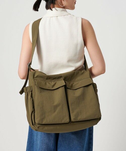 BEAUTY&YOUTH UNITED ARROWS / ビューティー&ユース ユナイテッドアローズ ショルダーバッグ | フロント ダブルポケット ビッグ ショルダーバッグ | 詳細14