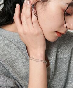 BEAUTY&YOUTH UNITED ARROWS / ビューティー&ユース ユナイテッドアローズ ブレスレット・バングル | ＜PHILIPPE AUDIBERT＞Garnet double ブレスレット/シルバーカラー
