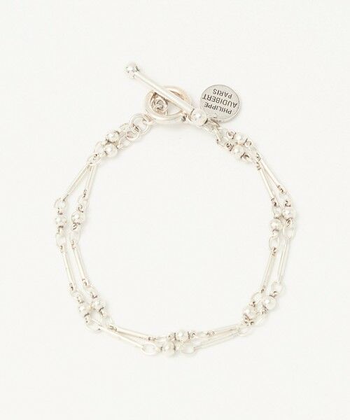 BEAUTY&YOUTH UNITED ARROWS / ビューティー&ユース ユナイテッドアローズ ブレスレット・バングル | ＜PHILIPPE AUDIBERT＞Garnet double ブレスレット/シルバーカラー | 詳細2