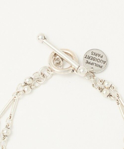 BEAUTY&YOUTH UNITED ARROWS / ビューティー&ユース ユナイテッドアローズ ブレスレット・バングル | ＜PHILIPPE AUDIBERT＞Garnet double ブレスレット/シルバーカラー | 詳細4