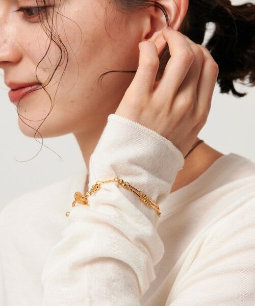 BEAUTY&YOUTH UNITED ARROWS / ビューティー&ユース ユナイテッドアローズ ブレスレット・バングル | ＜PHILIPPE AUDIBERT＞Garnet double ブレスレット/ゴールドカラー | 詳細1