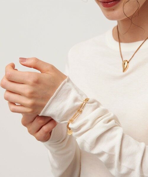 BEAUTY&YOUTH UNITED ARROWS / ビューティー&ユース ユナイテッドアローズ ブレスレット・バングル | ＜PHILIPPE AUDIBERT＞Garnet double ブレスレット/ゴールドカラー | 詳細2