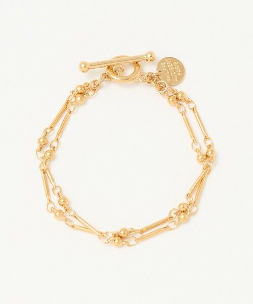 BEAUTY&YOUTH UNITED ARROWS / ビューティー&ユース ユナイテッドアローズ ブレスレット・バングル | ＜PHILIPPE AUDIBERT＞Garnet double ブレスレット/ゴールドカラー | 詳細3