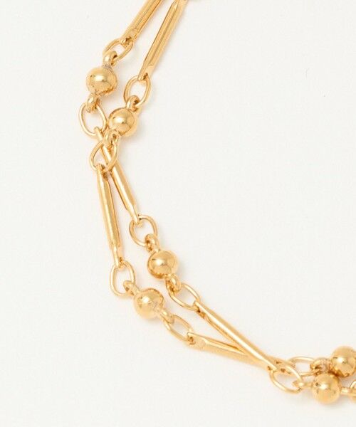 BEAUTY&YOUTH UNITED ARROWS / ビューティー&ユース ユナイテッドアローズ ブレスレット・バングル | ＜PHILIPPE AUDIBERT＞Garnet double ブレスレット/ゴールドカラー | 詳細4