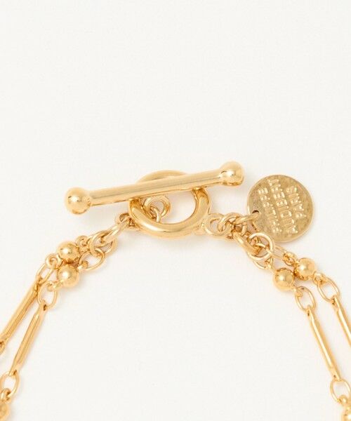 BEAUTY&YOUTH UNITED ARROWS / ビューティー&ユース ユナイテッドアローズ ブレスレット・バングル | ＜PHILIPPE AUDIBERT＞Garnet double ブレスレット/ゴールドカラー | 詳細5