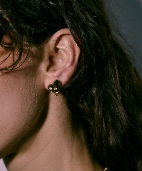 BEAUTY&YOUTH UNITED ARROWS / ビューティー&ユース ユナイテッドアローズ ピアス・イヤリング | ＜LAPUIS＞Garden heart ピアス | 詳細1