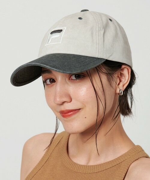 BEAUTY & YOUTH UNITED ARROWS/ビューティー&ユース ユナイテッドアローズ 【別注】＜FILA＞ピグメント コンビ キャップ LT. GRAY FREE