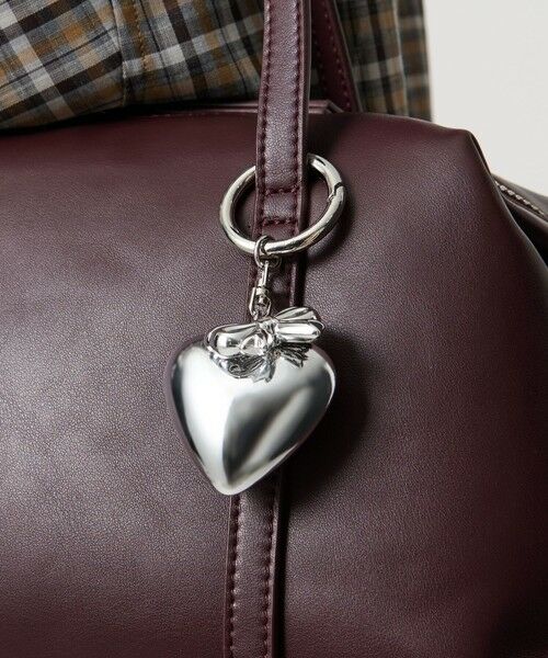 BEAUTY&YOUTH UNITED ARROWS / ビューティー&ユース ユナイテッドアローズ キーホルダー・ストラップ | リボン×ハート チャーム | 詳細1