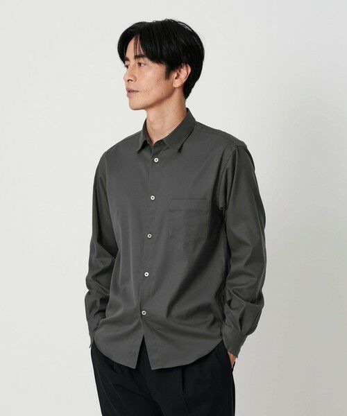 BEAUTY & YOUTH UNITED ARROWS/ビューティー&ユース ユナイテッドアローズ クリア オックスフォード レギュラー シャツ SLIM型 DK. GRAY XL BEAUTY & YOUTH UNITED ARROWS/ビューティー&ユース ユナイテッドアローズ クリア オックスフォード レギュラー シャツ SLIM型 DK. GRAY XL