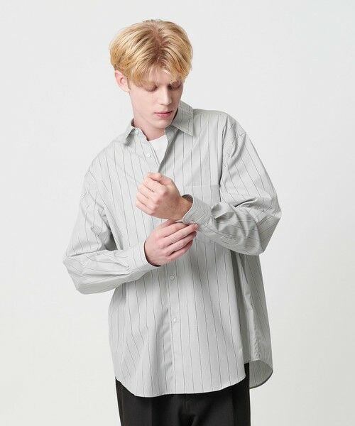 BEAUTY & YOUTH UNITED ARROWS/ビューティー&ユース ユナイテッドアローズ HI-LINE 120/2 ブロード レギュラー シャツ FORM型 LT. GRAY S BEAUTY & YOUTH UNITED ARROWS/ビューティー&ユース ユナイテッドアローズ HI-LINE 120/2 ブロード レギュラー シャツ FORM型 LT. GRAY S