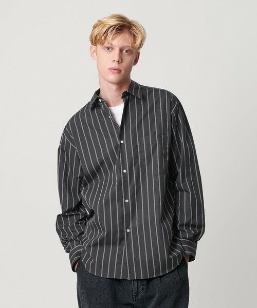 BEAUTY & YOUTH UNITED ARROWS/ビューティー&ユース ユナイテッドアローズ HI-LINE 120/2 ブロード レギュラー シャツ FORM型 DK. GRAY M BEAUTY & YOUTH UNITED ARROWS/ビューティー&ユース ユナイテッドアローズ HI-LINE 120/2 ブロード レギュラー シャツ FORM型 DK. GRAY M