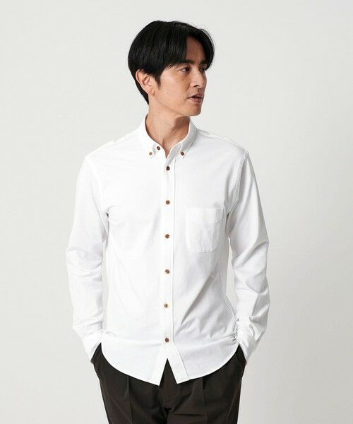 BEAUTY&YOUTH UNITED ARROWS / ビューティー&ユース ユナイテッドアローズ シャツ・ブラウス | クイック ストレッチ シャンブレー ボタンダウン シャツ SLIM型 吸水速乾 | 詳細1