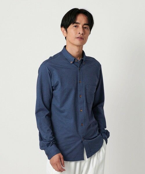 BEAUTY & YOUTH UNITED ARROWS/ビューティー&ユース ユナイテッドアローズ クイック ストレッチ シャンブレー ボタンダウン シャツ SLIM型 吸水速乾 ROYAL M BEAUTY & YOUTH UNITED ARROWS/ビューティー&ユース ユナイテッドアローズ クイック ストレッチ シャンブレー ボタンダウン シャツ SLIM型 吸水速乾 ROYAL M