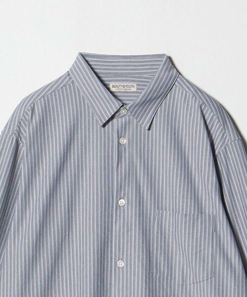 BEAUTY&YOUTH UNITED ARROWS / ビューティー&ユース ユナイテッドアローズ シャツ・ブラウス | クイック ストレッチ ストライプ レギュラー シャツ SLIM型 | 詳細4
