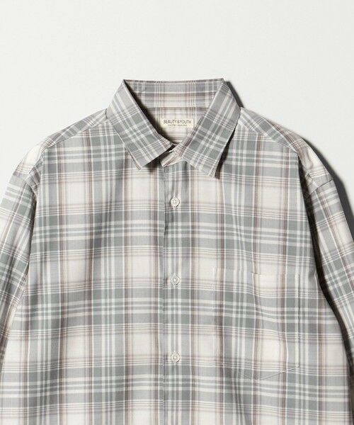 BEAUTY&YOUTH UNITED ARROWS / ビューティー&ユース ユナイテッドアローズ シャツ・ブラウス | 尾州 TW チェック レギュラーシャツ  FORM TAPERD型 ウォッシャブル MADE IN JAPAN | 詳細9