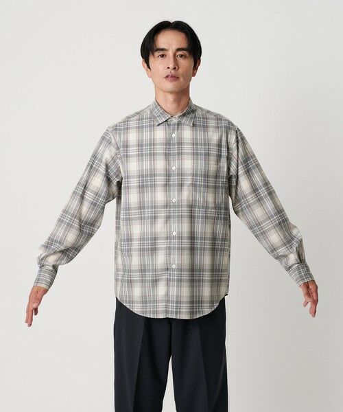尾州 TW チェック レギュラーシャツ FORM TAPERD型