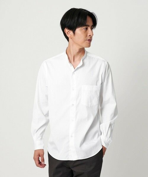 BEAUTY&YOUTH UNITED ARROWS / ビューティー&ユース ユナイテッドアローズ シャツ・ブラウス | 70/2 ブロード バンドカラー  シャツ REGULAR型 | 詳細1