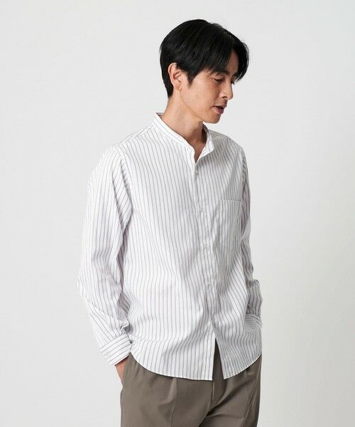 BEAUTY&YOUTH UNITED ARROWS / ビューティー&ユース ユナイテッドアローズ シャツ・ブラウス | 70/2 ブロード バンドカラー  シャツ REGULAR型 | 詳細7