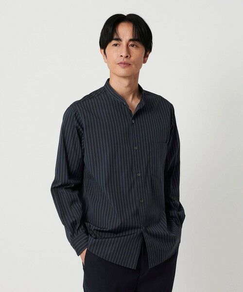 BEAUTY & YOUTH UNITED ARROWS/ビューティー&ユース ユナイテッドアローズ 70/2 ブロード バンドカラー シャツ REGULAR型 NAVY S BEAUTY & YOUTH UNITED ARROWS/ビューティー&ユース ユナイテッドアローズ 70/2 ブロード バンドカラー シャツ REGULAR型 NAVY S
