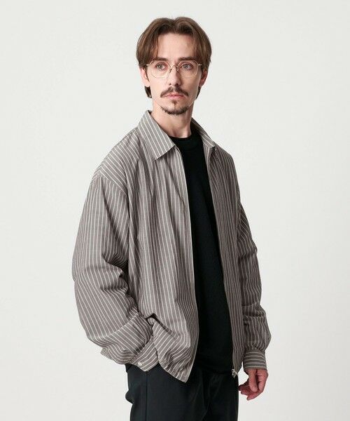 BEAUTY & YOUTH UNITED ARROWS/ビューティー&ユース ユナイテッドアローズ ボイル シアー ジップ シャツ DK. GRAY M BEAUTY & YOUTH UNITED ARROWS/ビューティー&ユース ユナイテッドアローズ ボイル シアー ジップ シャツ DK. GRAY M