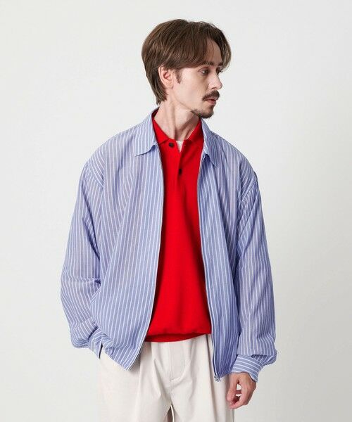 BEAUTY & YOUTH UNITED ARROWS/ビューティー&ユース ユナイテッドアローズ ボイル シアー ジップ シャツ COBALT XL BEAUTY & YOUTH UNITED ARROWS/ビューティー&ユース ユナイテッドアローズ ボイル シアー ジップ シャツ COBALT XL
