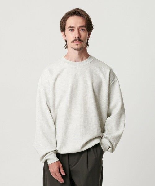 BEAUTY&YOUTH UNITED ARROWS / ビューティー&ユース ユナイテッドアローズ カットソー | メランジ ワッフル バルーン クルーネック カットソー | 詳細1